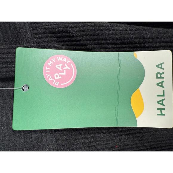 NWT Halara Mid Rise Pockets Straight Leg Corduroy Casual Pants Black Size M - Picture 7 of 11